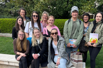 Luca bei seiner ersten Inforeise in Abano Terme