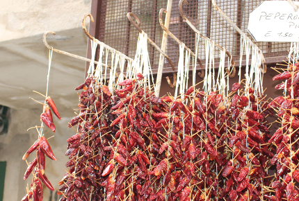 Scharfe Gewürze in Kalabrien