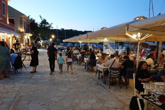 Strandpromenade in Griechenland