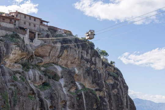 Meteora Klöster - Seilzug
