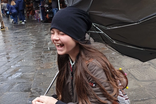 Mädchen in Florenz