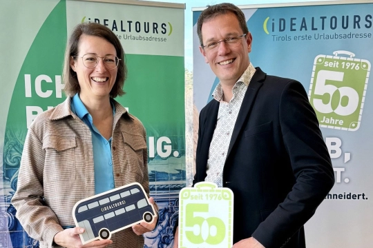 Idealtours Geschäftsleitung: Susanne Neuhauser und Christof Neuhauser