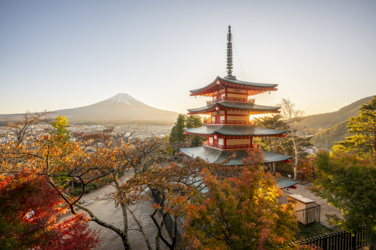 Bunter Herbst in Japan