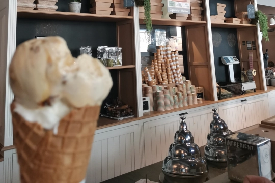 Eis essen in Wien