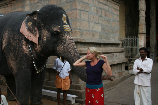 Isabella Krassnitzer in Indien