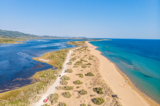 Limni Korission auf Korfu