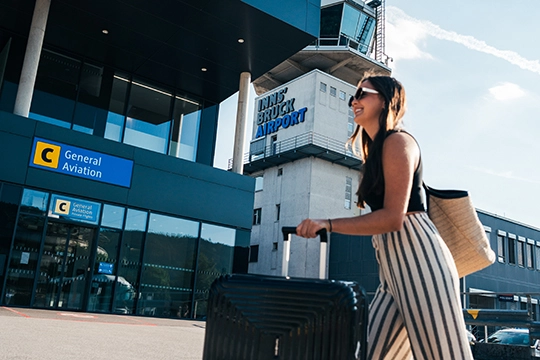 Mit der Hausabholung zum Flughafen Innsbruck